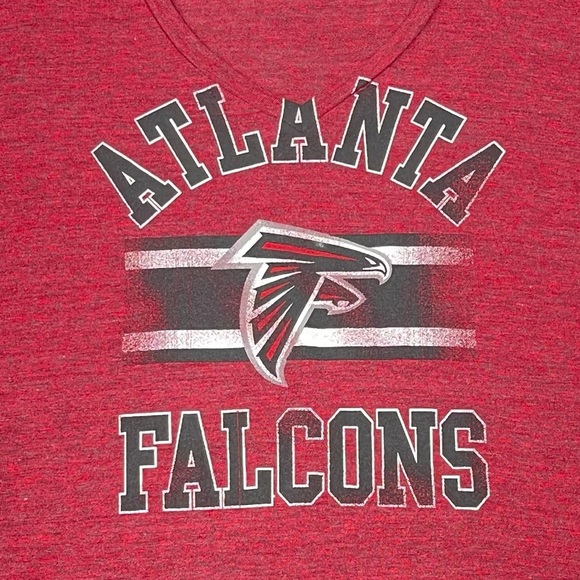 NFL Atlanta Falcons Shirt Womens Large Red Gonzalez 88 Long Sleeve Graphic‎ Tee - Picture 2 of 12